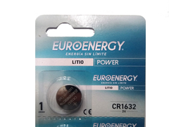 5 Pilas Euroenergy Cr1632 3v P/ Sensores, Alarmas , Relojes