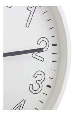 Reloj De Pared Plastico Decorativo Blanco 30 Cm Rl3011