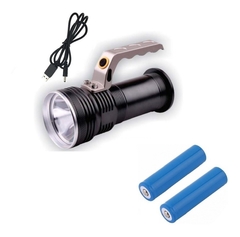 Linterna Metalica Led 3w Tactil Recargable Pilas Incluidas - comprar online