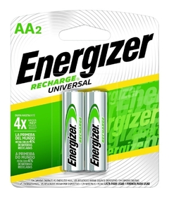 2 Pilas Aa Energizer 2000 Mah Recargables Alto Consumo