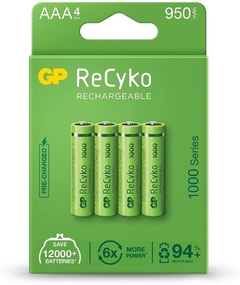 4 Aaa 950 Mah Recyko+ Gp Para Alto Consumo - comprar online