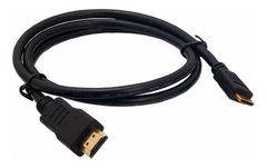 Cable Mini HDMI a HDMI 1.5mts para pc notebook camaras proyectores