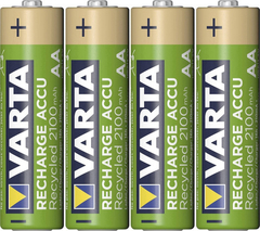 4 Pilas Aa Varta Eco Recicladas 2100 Mah Alto Consumo