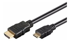 Cable Mini HDMI a HDMI 1.5mts para pc notebook camaras proyectores - comprar online