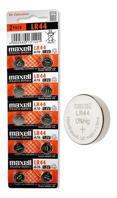10 Pilas Maxell Lr44 A76 Ag13 Alcalinas para luces juguetes calculadora