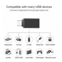 Adaptador Otg Usb 3.0 Hembra A Usb Tipo C - comprar online