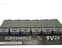 24 BATERIAS 9V Euroenergy Carbon Zinc Pack Cerrado - comprar online