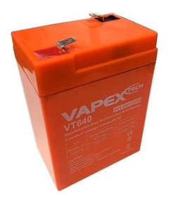 Bateria Gel Vapex 6v 4 Ah Plomo Calcio Gel Luces Emergencia