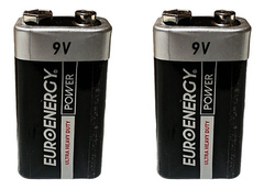 24 BATERIAS 9V Euroenergy Carbon Zinc Pack Cerrado