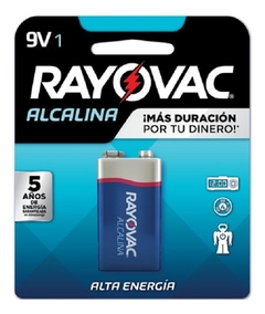 Bateria 9v Rayovac Alcalina Alto Consumo - comprar online