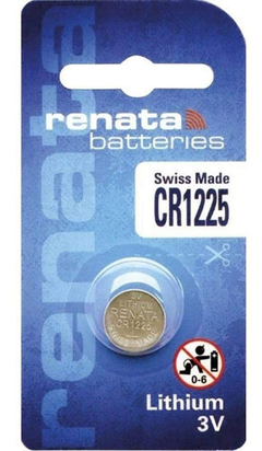 1 Pila Renata CR1225 3v P/ Luces, Alarmas, Relojes - comprar online