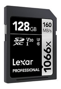 Memoria Lexar Sdxc 128gb Clase 10 1066x 160mb/s Fullhd 4k