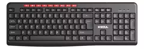 Teclado Inalambrico Soul Office W100 Negro Idioma Español España
