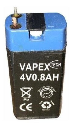 Bateria 4v 0.8ah Vapex Electrolito Absorbido Gel