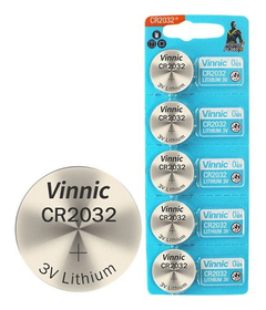 5 Pilas Cr2032 Vinnic 3v Litio P/ Luces Alarmas