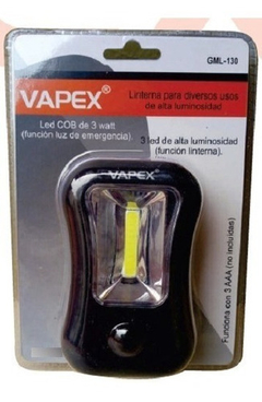 Linterna led 3w + funcion luz de emergencia Vapex GML-130