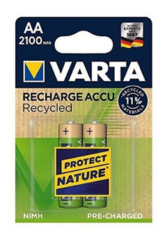 2 Pilas Aa Varta Eco Recicladas 2100 Mah Alto Consumo