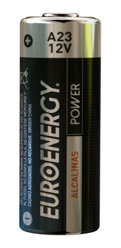 5 Pilas Baterias A23 Euroenergy Para Alarmas, Luces, Timbre