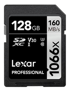 Memoria Lexar Sdxc 128gb Clase 10 1066x 160mb/s Fullhd 4k - comprar online