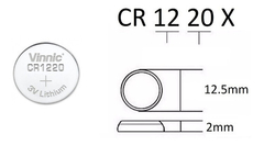 5 Pilas Vinnic Cr1220 3v P/ Relojes Instrumentos,luces - comprar online