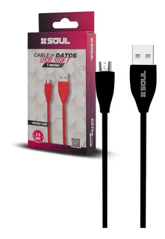 Cable Usb Soft 1 Mts Soul ficha Micro USB