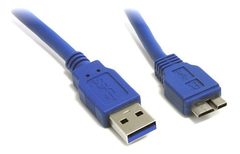 CABLE MICRO USB 3.0 A USB PARA DISCO RIGIDO EXTERNO