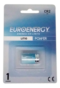 Pila Cr2 Euroenergy Litio 3v P/ Sensores, Alarmas, Camara