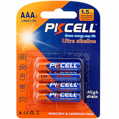 8 AAA Alcalinas LR03 PKCELL Para Remotos Luces Juguetes