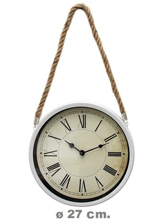 Reloj De Pared con soga decorativo antiguo rl17063