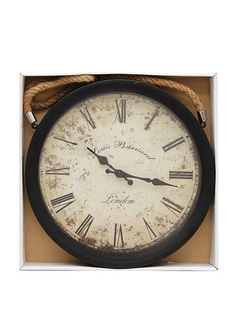 Reloj De Pared Estilo Antiguo Vintage 30cm Marco Metal Soga RL17064 - comprar online