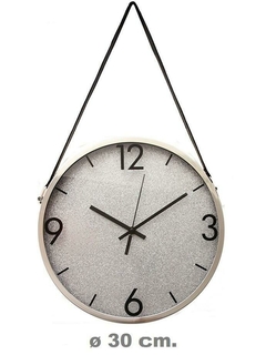 Reloj De Pared Vgo Plateado Analogico Decorativo Vgo Rl27013