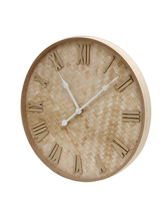 Reloj De Pared 40cm Diseño Madera Numeros Romanos RL61708 en internet