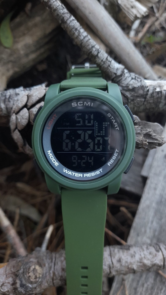 Reloj Tactico Digital Tactical Sport Deportivo Militar Edc verde scmi