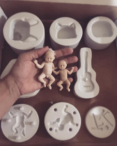 Ref.024-Kombo moldes família e baby ( moldes casal e molde bebê ) - loja online