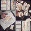 Ref.562- BLACKFRIDAY//Kit moldes completos bipartidos corpo masculino e mais 2 moldes rostos