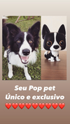 Ref.C001- Seu Pop pet com chaveirinho do mesmo de brinde