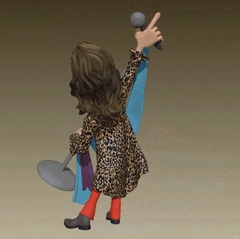 Ref.x0010- STEVEN TYLER CARTOON 20cm (Resina ) na internet