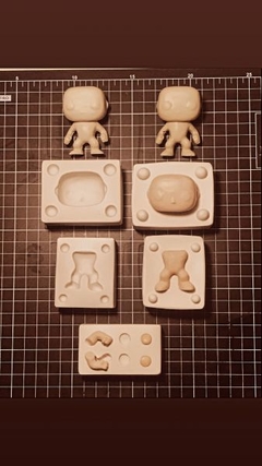 Ref,567890- Coleção de moldes Pop biscuit kit completo cabeça e corpo tamanho P (estilo pocket) - loja online