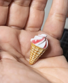 Ter.4578001- Kit 2 miniatura sorvete resina epóxi 2.5cm ( 2 peças )