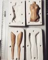 Ref.259-Kit de moldes corpo completo feminino escal 1/6 coleção humaninhos (26,5 a 27centimentros de altura fora do molde )