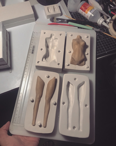 Ref.259-Kit de moldes corpo completo feminino escal 1/6 coleção humaninhos (26,5 a 27centimentros de altura fora do molde ) - comprar online