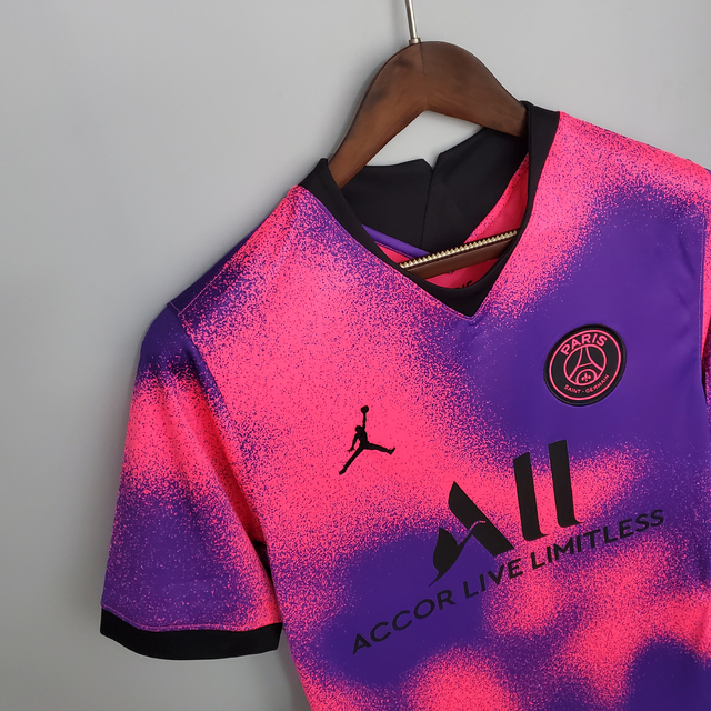 Camisa PSG 21/22 - Modelo Torcedor - Rosa