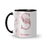 Caneca Cerâmica Alfabeto Floral Rosa Personalizada com Nome 325ml - Square Presentes Personalizados - Pense Fora da Caixa