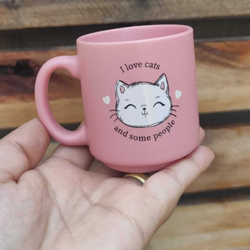 Caneca Eu Amo Cachorros ou Gatinhos Fofinhos Paixão por Pet - Emotions Art  - Caneca - Magazine Luiza