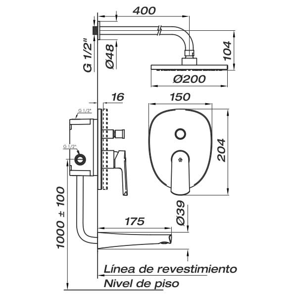 Griferia fv aromo hotsell
