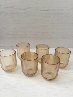 Vasos rayados bajos - comprar online