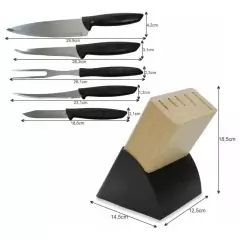 Juego de cuchillos con taco Plenus en internet