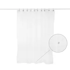 Protector cortina de baño con imanes Blanco
