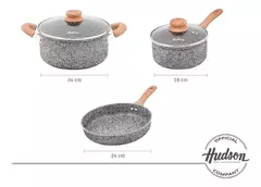 Bateria de Cocina Granito Stone Forjado Hudson 5 piezas - comprar online