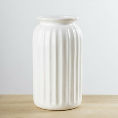 florero/Jarron de cerámica blanco